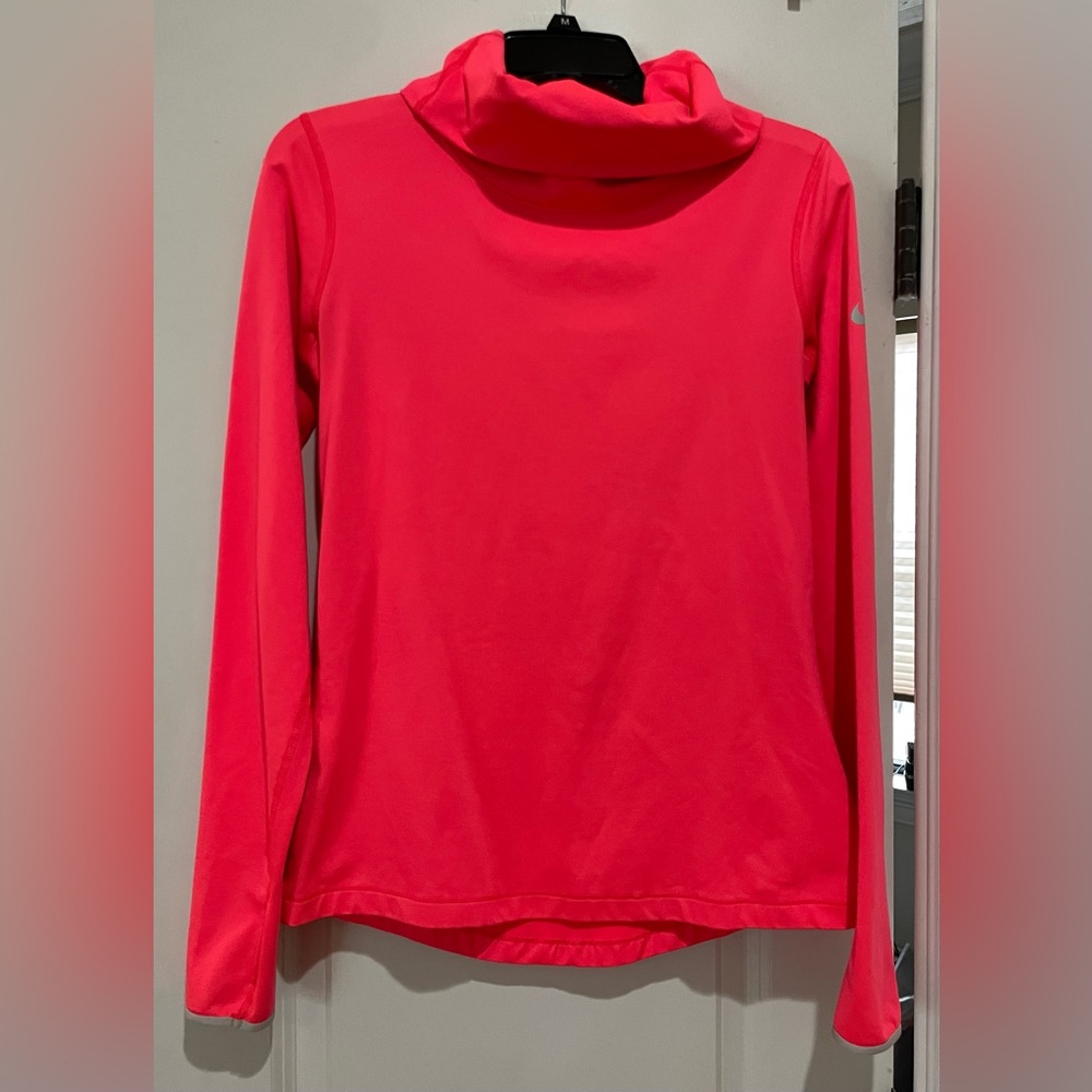 Coral Nike dri-fit reflective sweater medium